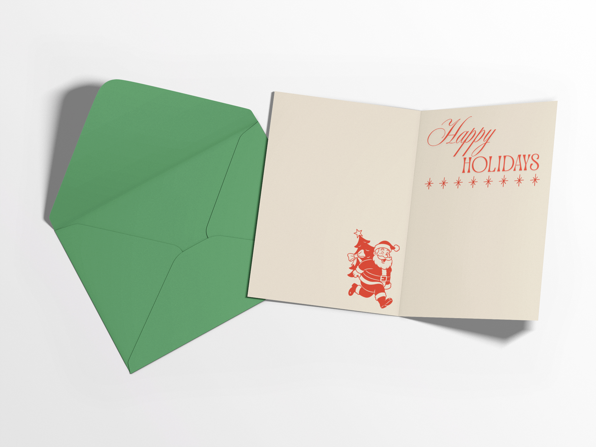 Mrs Claus Martini Christmas Greeting Card - 5 x 7 with Envelope