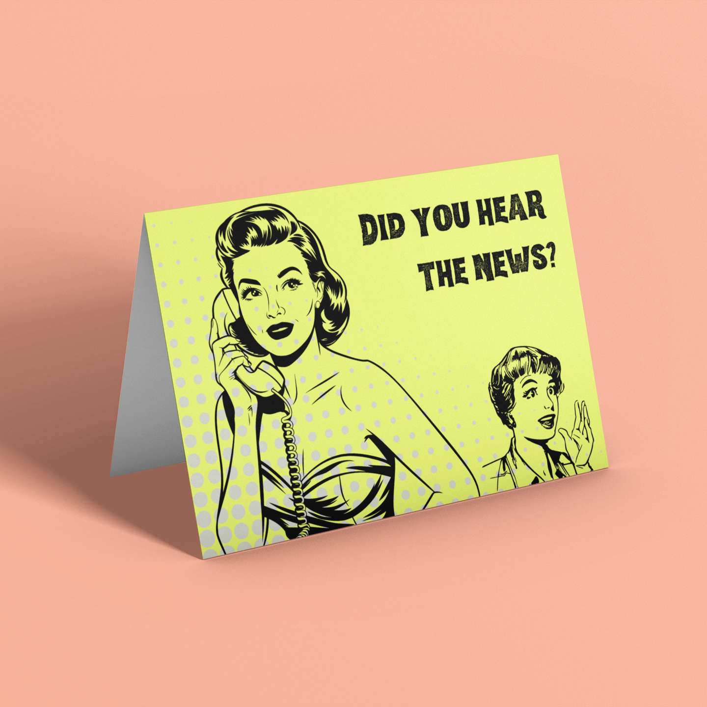 More News Blank Note Card - 5 x 7 with Envelope