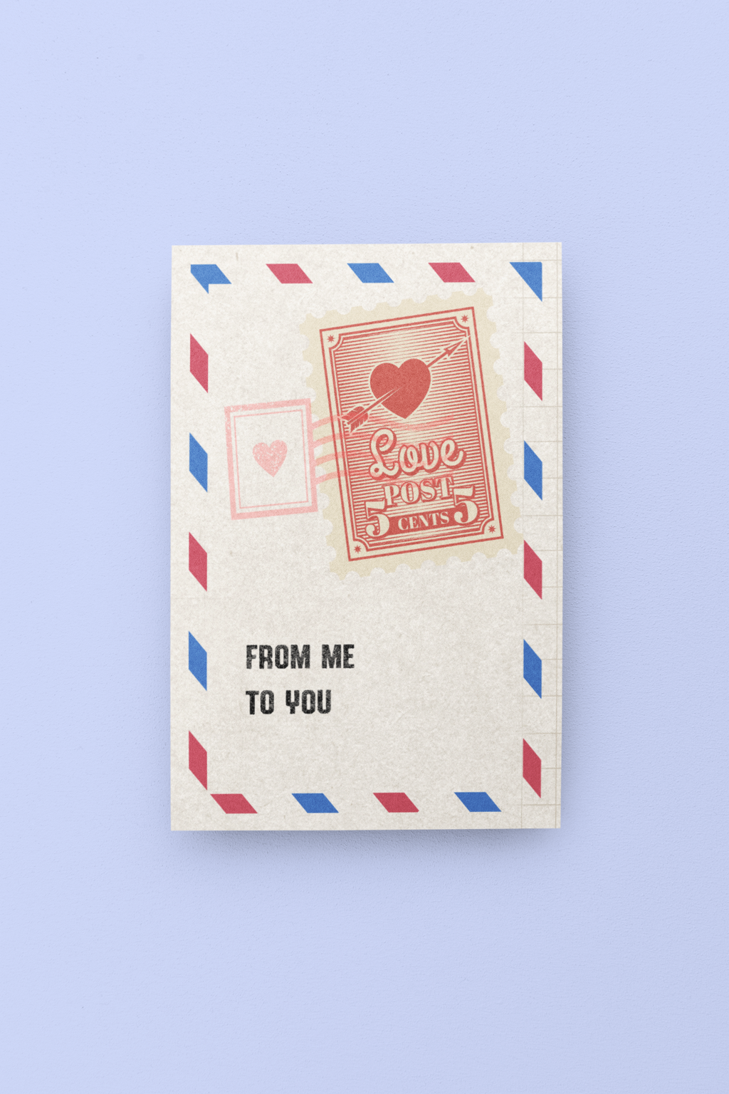 Love Note Valentine's Day Card - 5 x 7 with Envelope