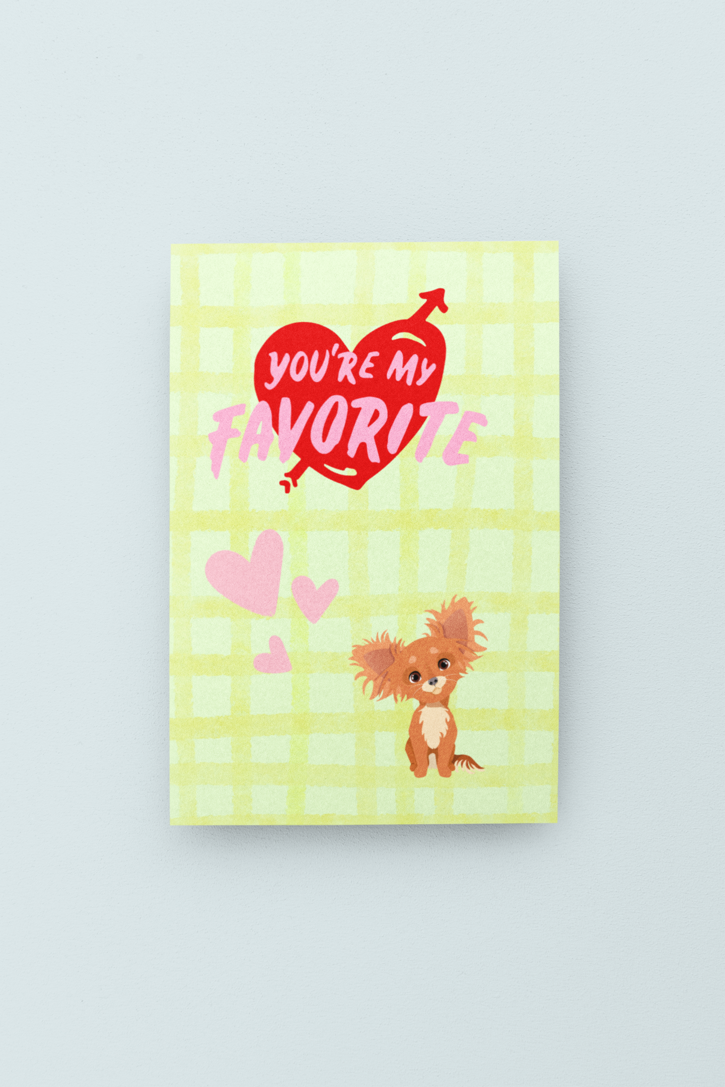 My Favorite Valentine's Day Card - 5 x 7 with Envelope