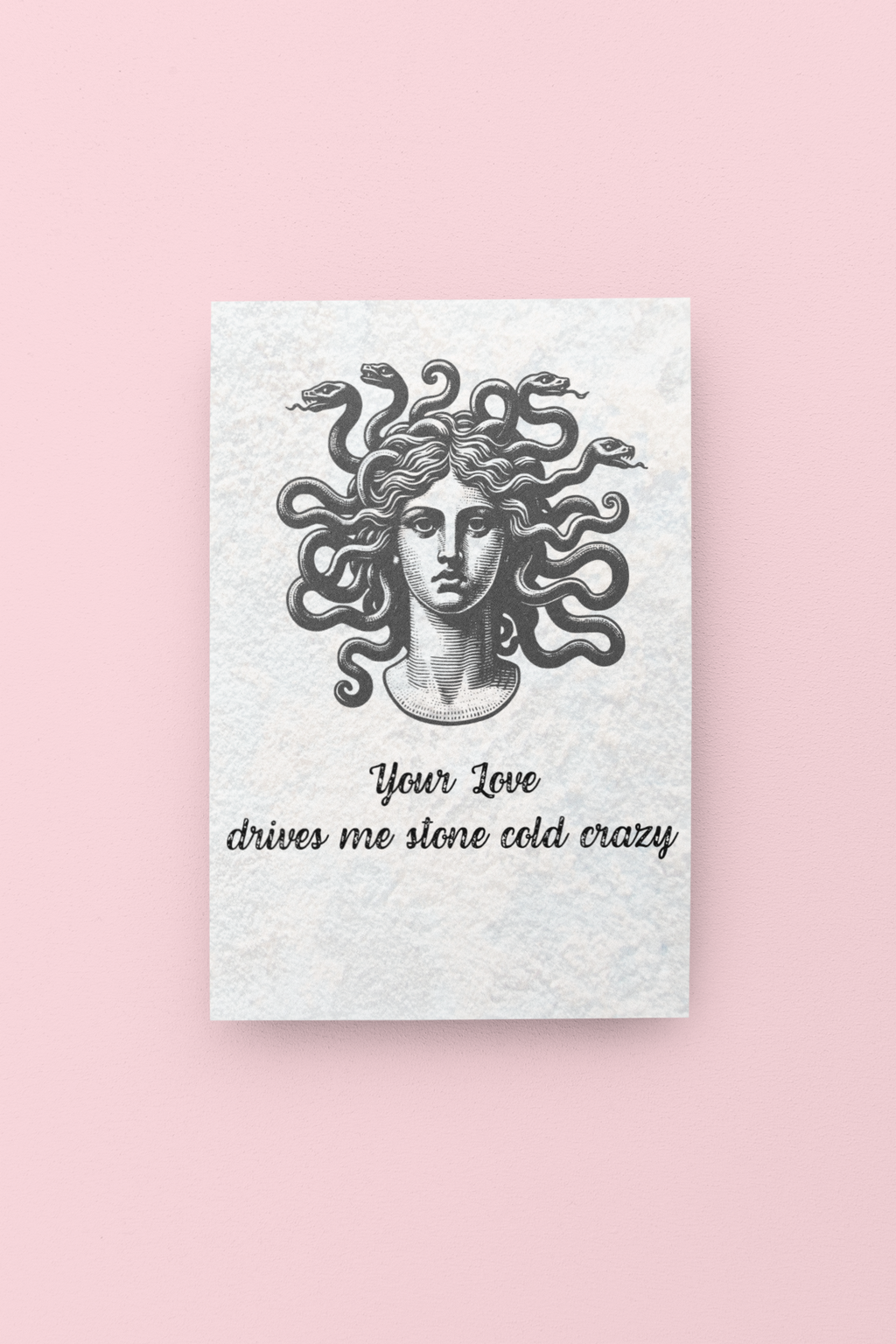Stone Cold Valentine's Day Card - 5 x 7 with Envelope