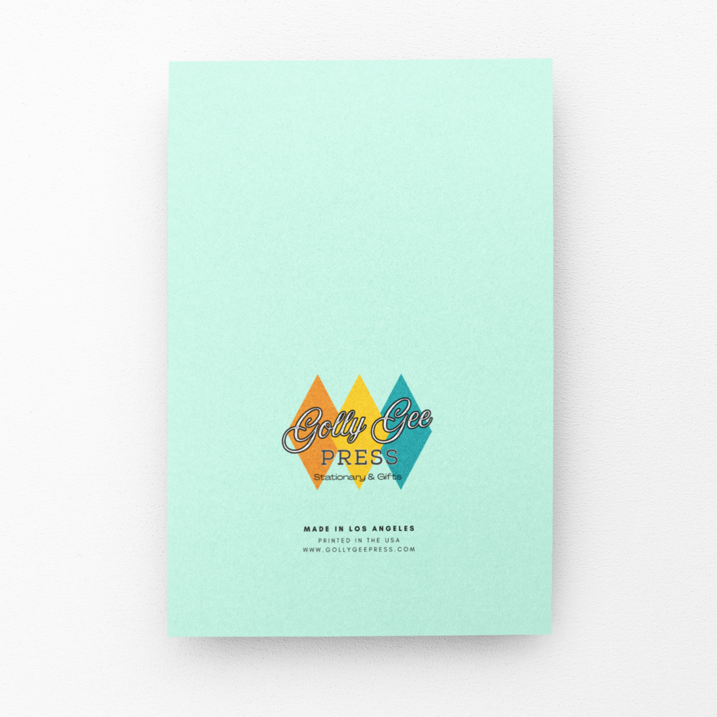Retro Martini Holiday Greeting Card - 5 x 7 with Envelope