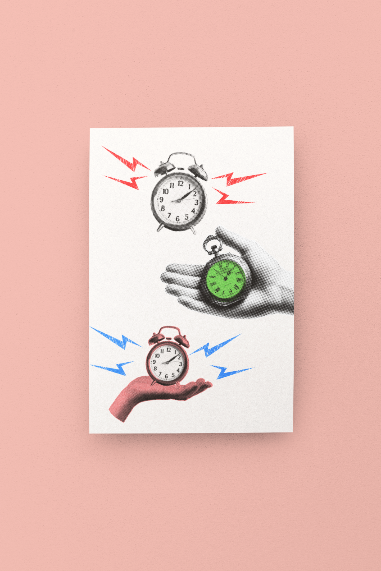 Time is Ticking Blank Note Card - 5 x 7 with Envelope