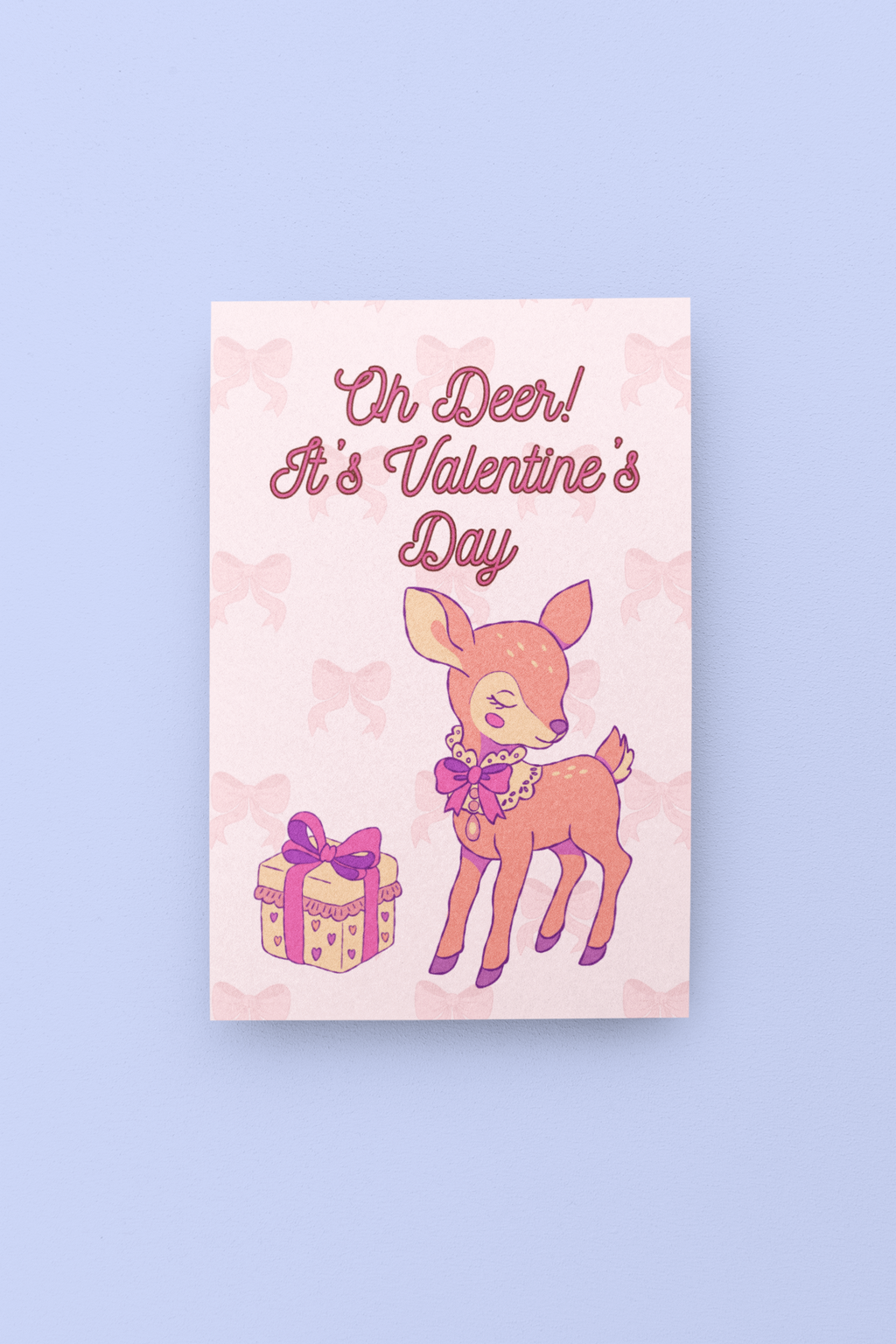 Oh Deer! Valentine's Day Card - 5 x 7 with Envelope