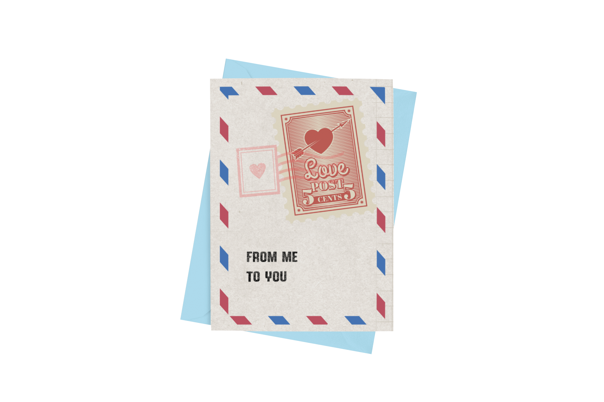 Love Note Valentine's Day Card - 5 x 7 with Envelope