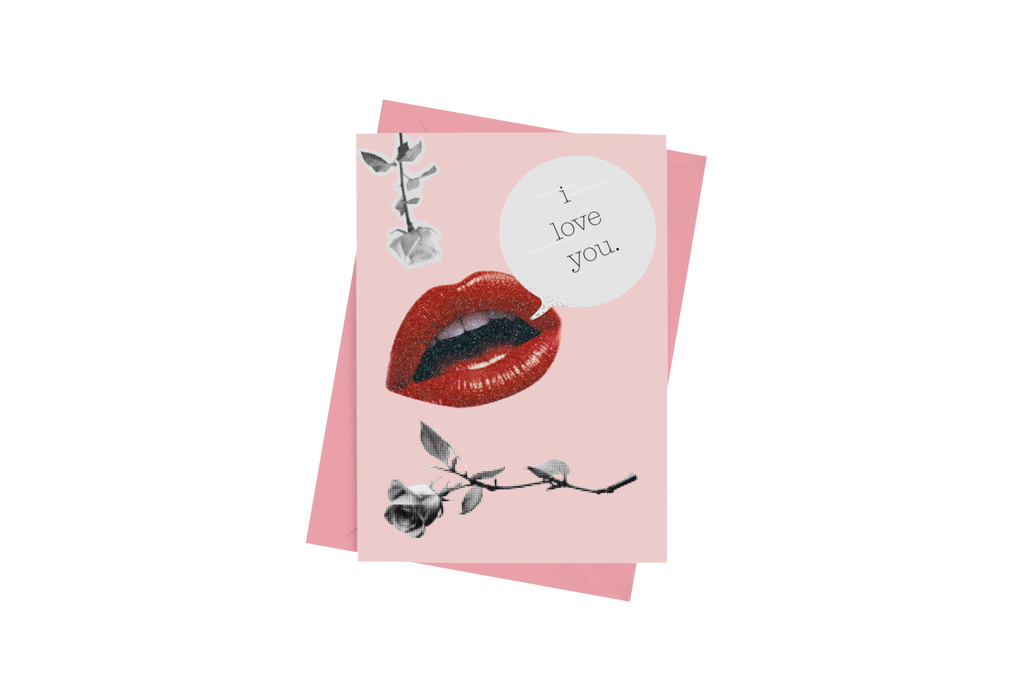 Love Rose Blank Note Card - 5 x 7 with Envelope