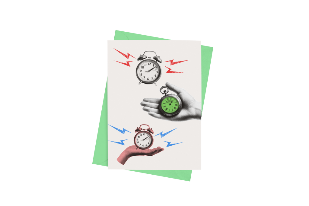 Time is Ticking Blank Note Card - 5 x 7 with Envelope