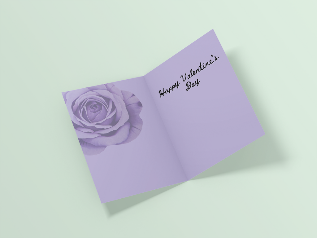 Roses Valentine's Day Card - 5 x 7 with Envelope