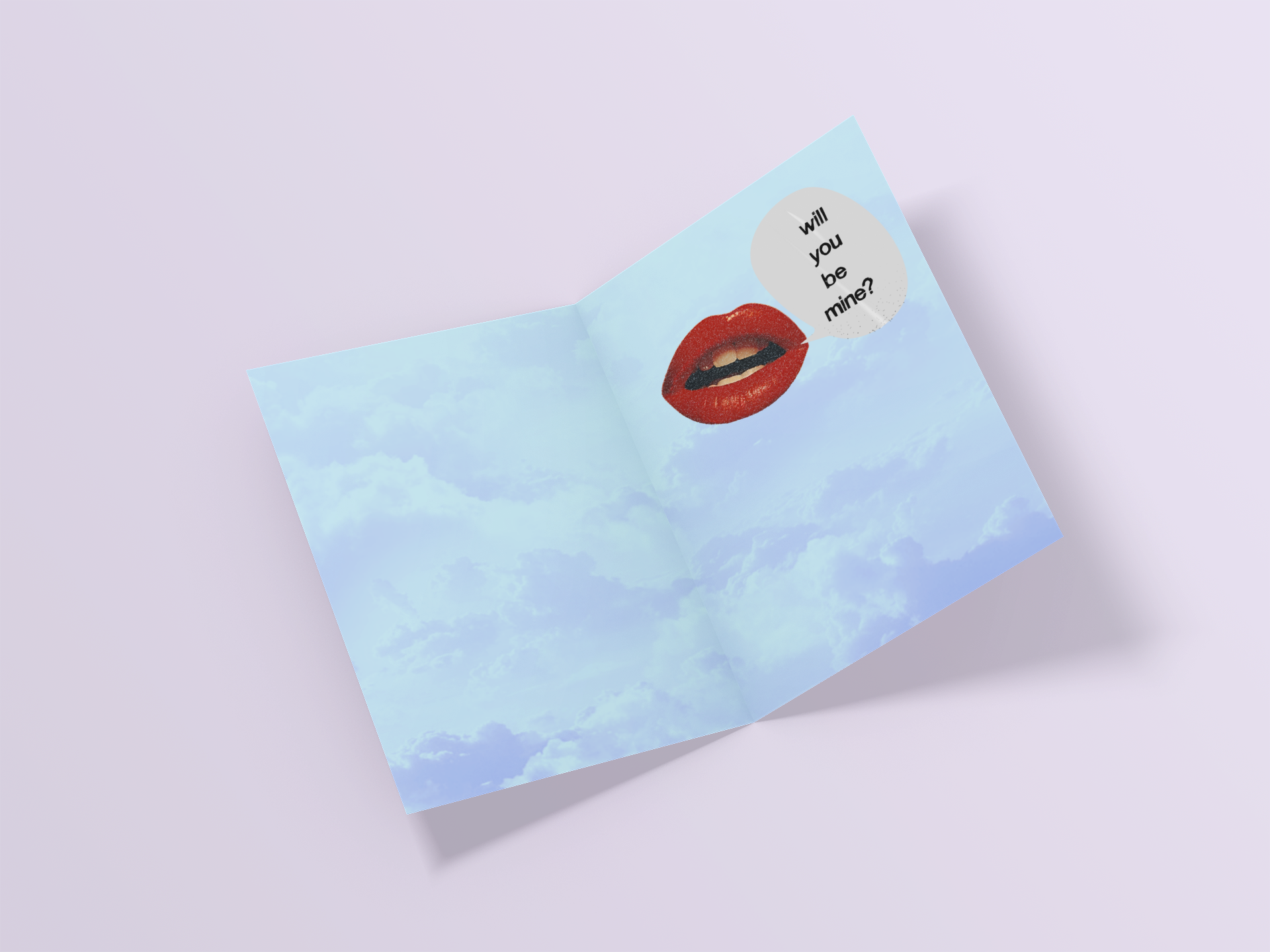 Secret Valentine's Day Card - 5 x 7 with Envelope