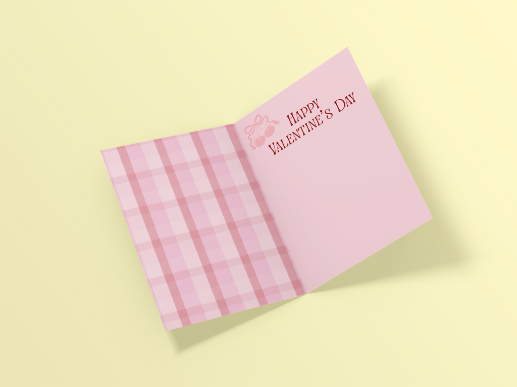 Cherry On Top Valentine's Day Card - 5 x 7 with Envelope