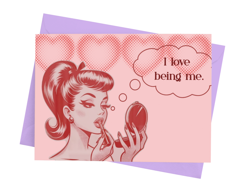 I Love Me Blank Note Card - 5 x 7 with Envelope
