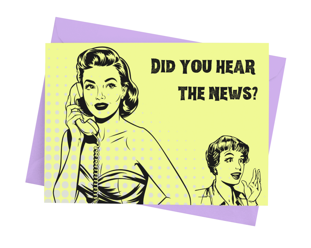 More News Blank Note Card - 5 x 7 with Envelope