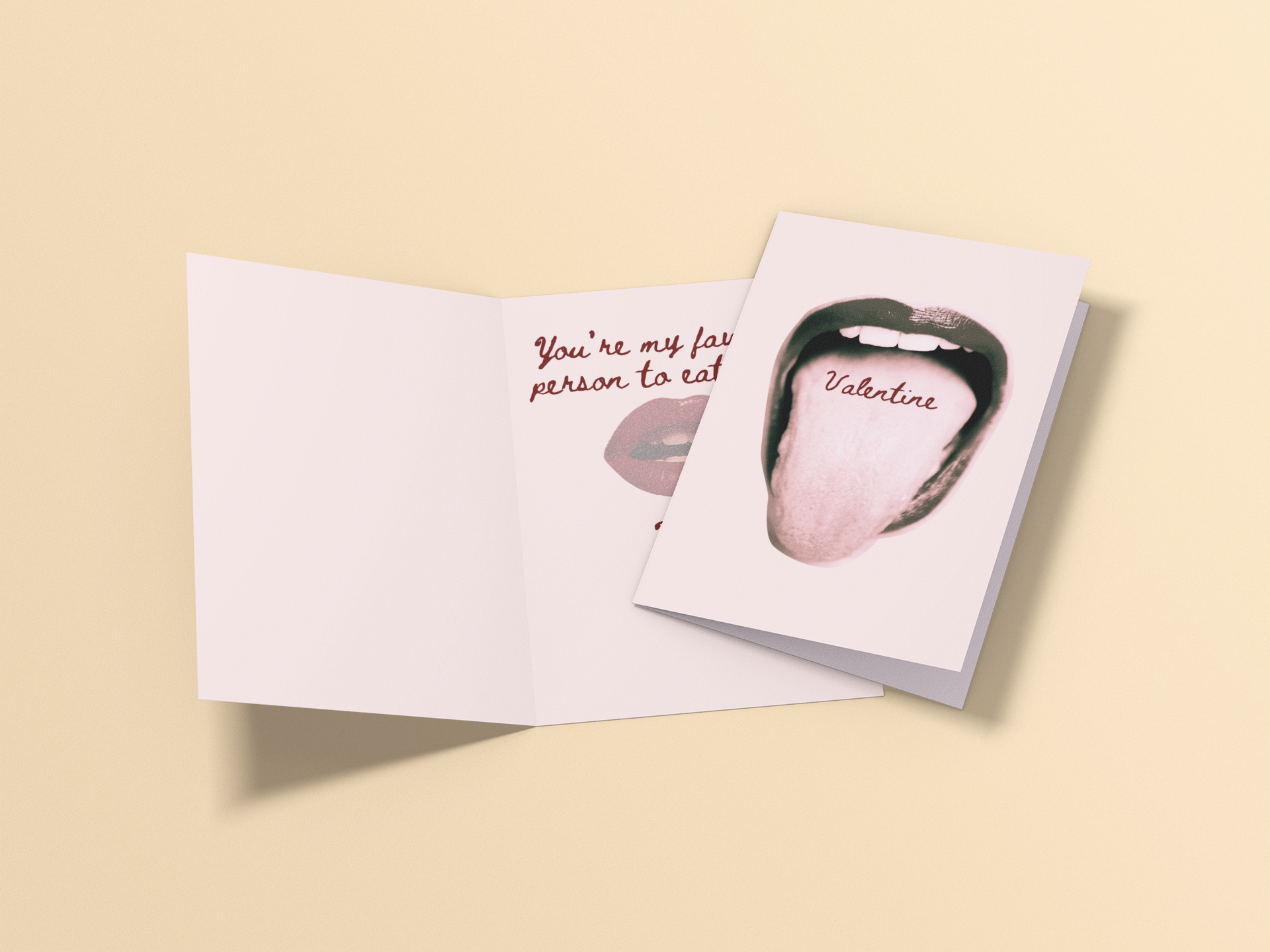 Eat - Spicy Valentine's Day Card - 5 x 7 with Envelope