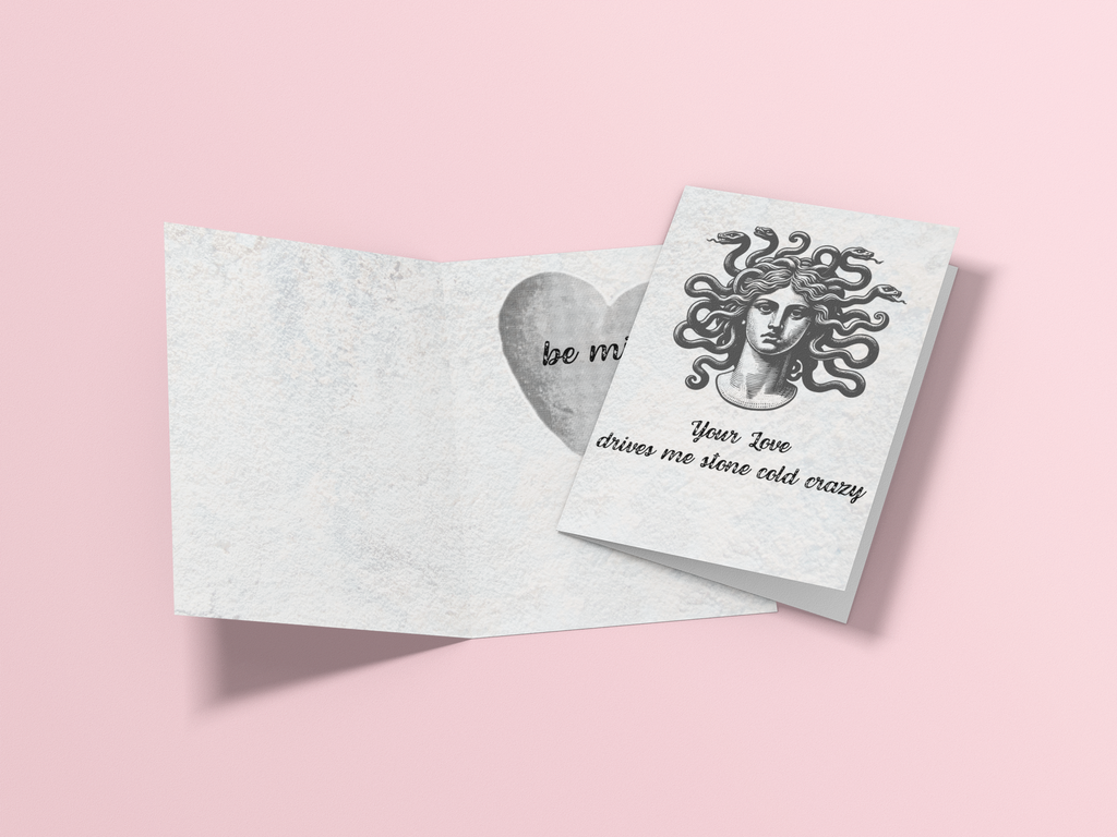 Stone Cold Valentine's Day Card - 5 x 7 with Envelope