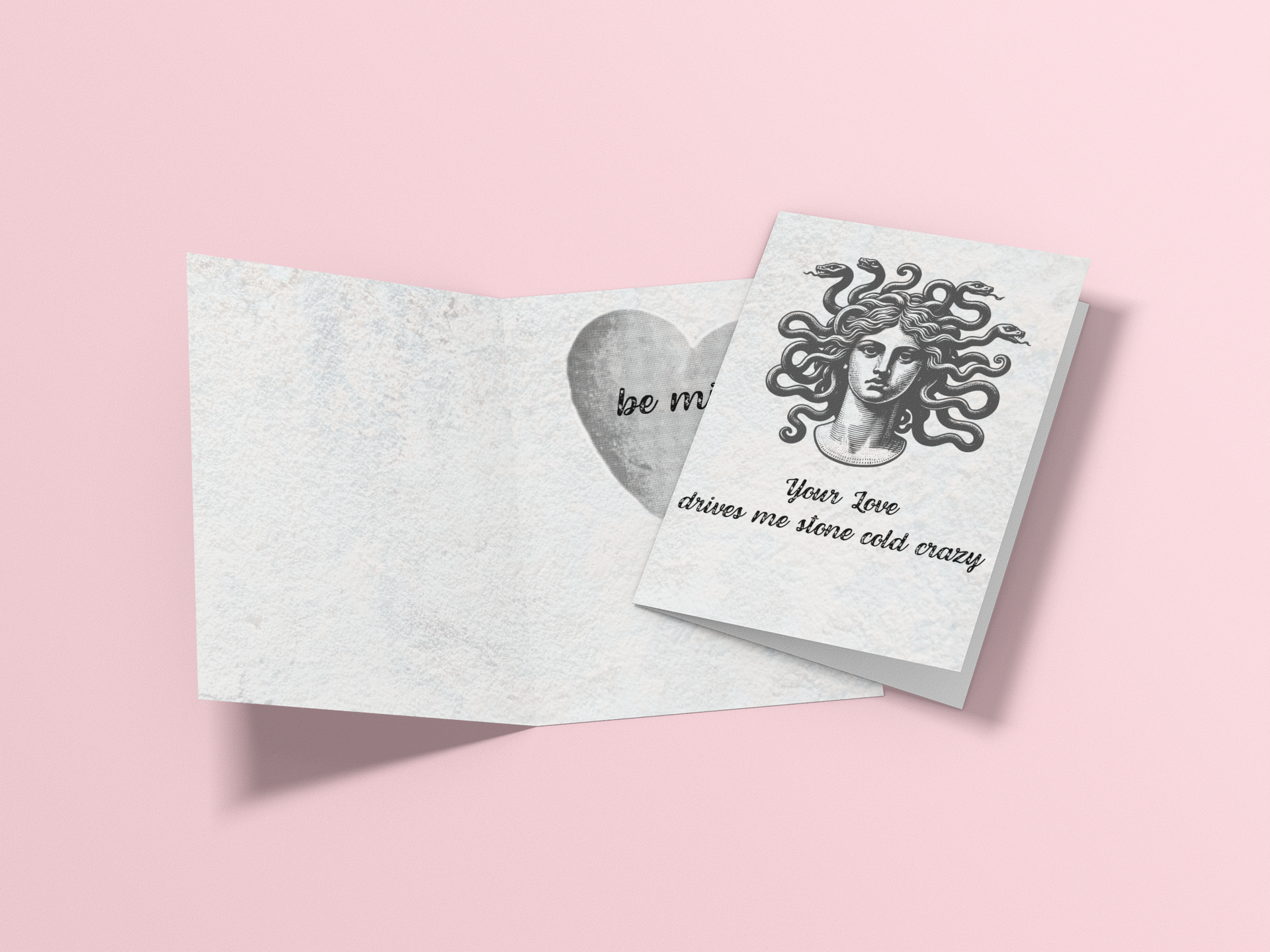 Stone Cold Valentine's Day Card - 5 x 7 with Envelope