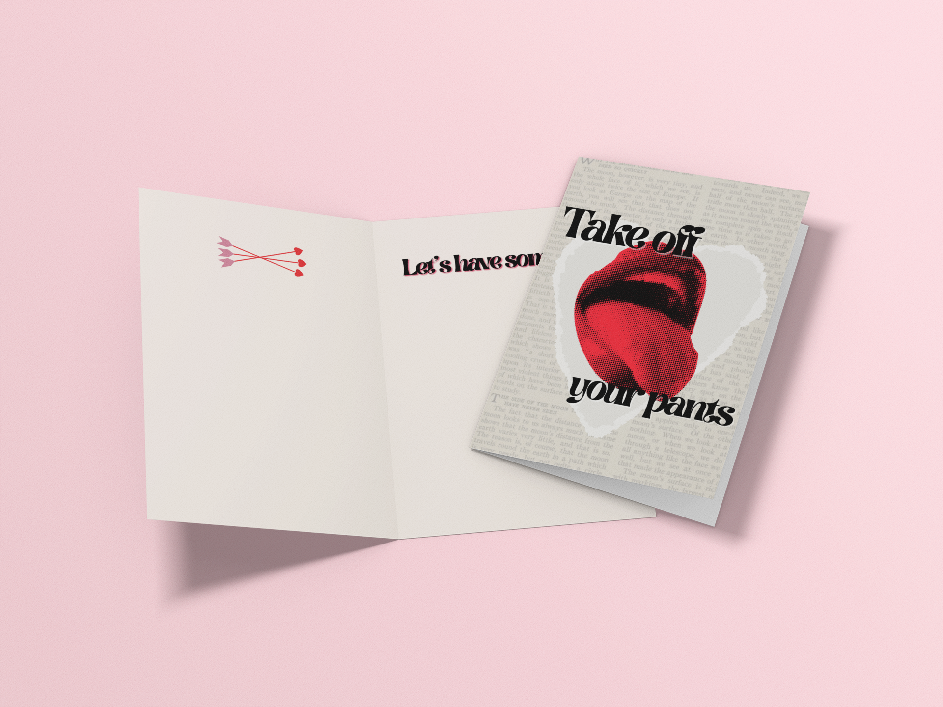 Pants - Spicy Valentine's Day Card - 5 x 7 with Envelope