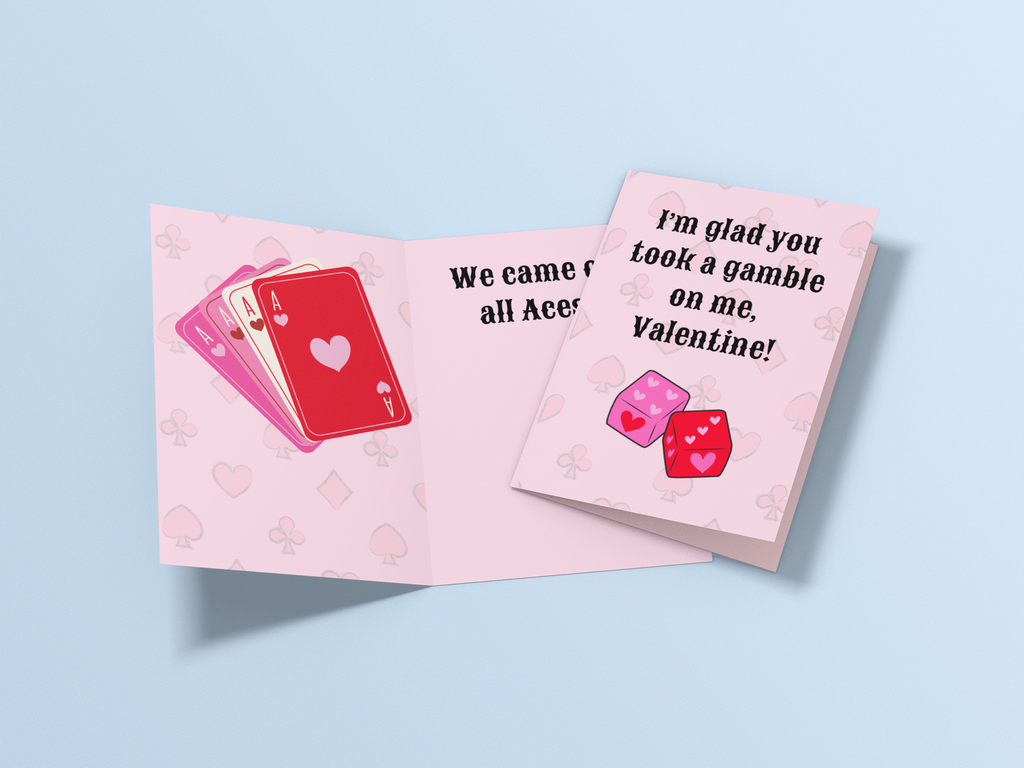 All Aces Valentine's Day Card - 5 x 7 with Envelope